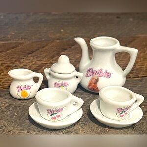 Mini ceramic Barbie tea set